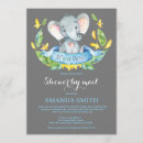 Pesquisar por menino elefante convites Chá por correio