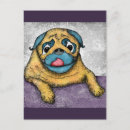 Pesquisar por pug cartoes postais Pintura