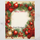 Pesquisar por vermelho de natal papel timbrado Ouro