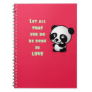 Pesquisar por notebook do urso panda de cadernos de notas Fofofo