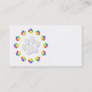 Pesquisar por pawprint cartao de visita Cão