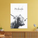Pesquisar por vacas preto branco impressão de canvas Animal