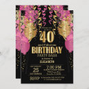 Pesquisar por de anos cor de rosa 40 aniversário convites Qualquer pessoa