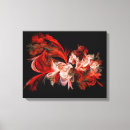 Pesquisar por fractal impressão de canvas Vermelho