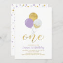 Pesquisar por balões roxos convites Menina