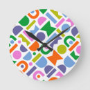 Pesquisar por formas geométricas relogios de parede Colorido