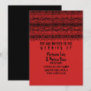 Pesquisar por red black wedding convites Preto