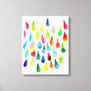 Pesquisar por gotas água de impressão de canvas Branco