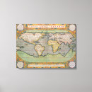 Pesquisar por mapa do mundo impressão de canvas Cartografia