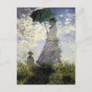 Pesquisar por mulher com um parasol cartoes postais Impressionista