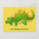 Pesquisar por dinossauros coloridos cartoes postais Estegossauro