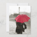 Pesquisar por guarda chuva vermelho cartoes postais Preto