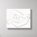 Pesquisar por desenho preto e branco impressão de canvas Rabisco