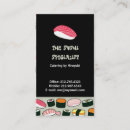 Pesquisar por visitas do sushi de cartao de visita Comida japonesa