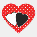 Pesquisar por coração vermelho bolinhas adesivos Branco