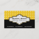 Pesquisar por bolinhas amarelas e brancas cartao de visita Preto