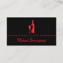 Pesquisar por barman cartao de visita Vinho