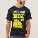 Pesquisar por piadas de queijo camisetas Engraçado