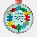 Pesquisar por quebra cabeça do autismo ornamentos Consciência