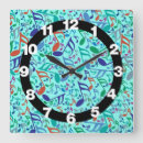 Pesquisar por notas musicais coloridas relogios de parede Música