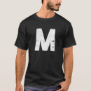 Pesquisar por letra m alfabeto masculinas camisetas Fantasia