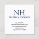 Pesquisar por azul cartao de visita Simples