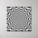 Pesquisar por ilusão óptica impressão de canvas Preto