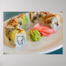 Pesquisar por restaurante de sushi artes pósteres Wasabi