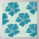 Pesquisar por teste padrão floral pósteres Azul