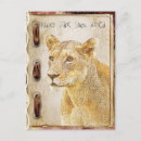 Pesquisar por leão fêmea cartoes postais África