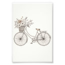 Pesquisar por bicicleta com das flores pôsteres pósteres Romântico