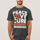Pesquisar por cura da leucemia camisetas Cancer