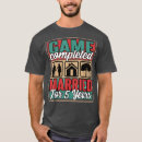 Pesquisar por ano do casamento camisetas Engraçado