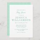 Pesquisar por xadrez verde convites Gingham