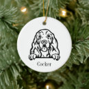 Pesquisar por de cocker spaniel ornamentos Cão