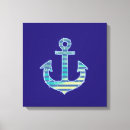 Pesquisar por âncora náutica impressão de canvas Azul marinho