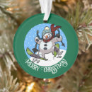 Pesquisar por desenhos animados engraçados ornamentos Boneco de neve
