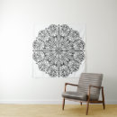 Pesquisar por mandalas brancas tapetes de parede Preto e branco