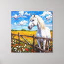 Pesquisar por cavalo branco impressão de canvas Natureza