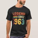 Pesquisar por legenda desde 1963 camisetas Retrô