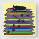 Pesquisar por gato preto relogios de parede Qualquer pessoa