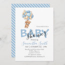 Pesquisar por ursinho azul convites Aquarela