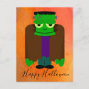Pesquisar por monstro verde cartoes postais Halloween