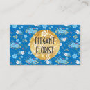 Pesquisar por flores azuis cartao de visita Cliente