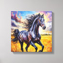 Pesquisar por cavalo preto impressão de canvas Equestre