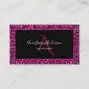 Pesquisar por leopardo rosa quente cartao de visita Salão de beleza