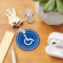 Pesquisar por a cadeira rodas chaveiros Círculo branco azul circular