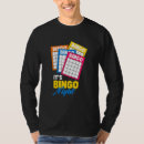 Pesquisar por design do bingo camisetas Noite