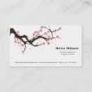 Pesquisar por flor japonesa cartao de visita Primavera