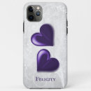 Pesquisar por corações roxos iphone x capas Elegante